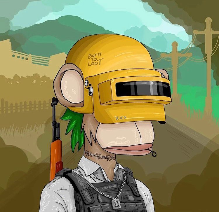 NFTBestCollect's tweet photo. Pubg Cyber Ape Recently added to my collection in opensea

#nftcrypto #apextfup #nftmagazine #openseating #openseasonings #nft4art #nftyconvention #openseaswimming #openseanft #openseacrate #ape #nftathome #nftmusic #nft #nftcollection #nftart #nfts #nftartist #opensea https://t.co/I2jL05xs4K