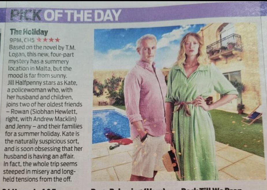 vocalpointuk's tweet photo. So excited to watch #VocalPointer @siobhanhewlett in @channel5_tv new series #TheHoliday tonight at 9pm - it’s TV Pick of the Day in loads of places so don’t miss it! https://t.co/j0nOdLK7nj