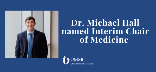 UMMCMedicine's tweet photo. Dr. Michael Hall officially starts today as Interim Chair of Medicine! https://t.co/8IIVJW369K https://t.co/KwrpCMu43H