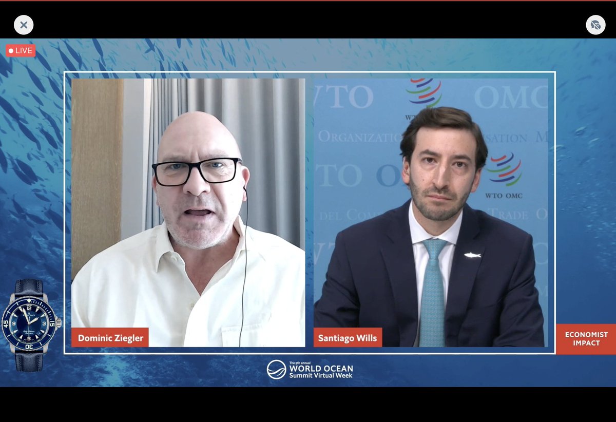 According to the <a href="/wto/">WTO</a> ambassador of Colombia, <a href="/WillsSantiago/">Santiago Wills</a>, around $22 billion of government subsidies, out of $35 billion, are considered to be harmful in that they promote fishing beyond sustainable limits. 

Tune in to the #OceanSummit > bit.ly/3GT1GVu