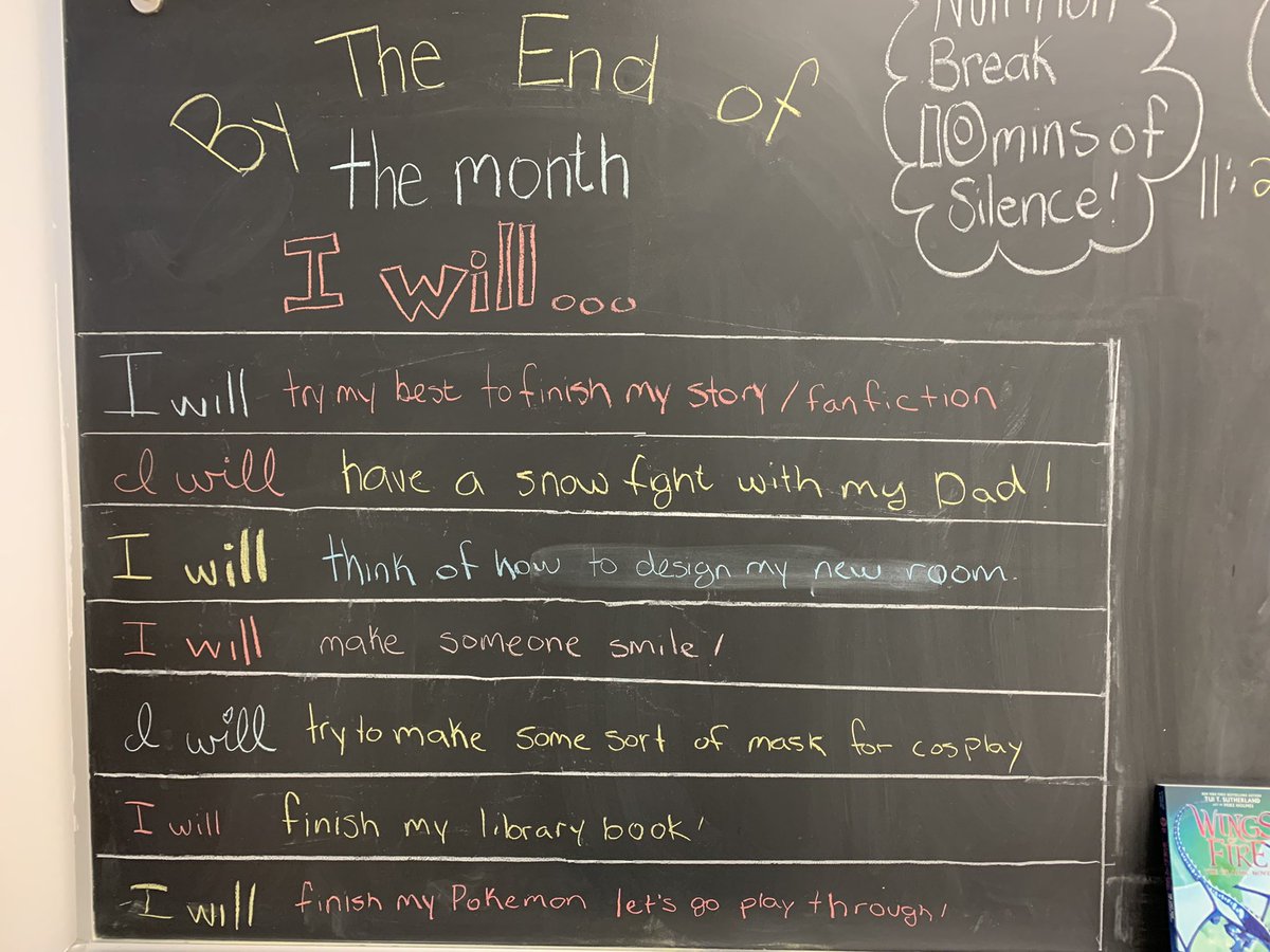 missjessg1's tweet photo. Happy March.
The whole class came up with a personal goal for this month. We’ll keep them up at the front of the class as a reminder to not give up on our goals, no matter what they are!💕#classgoals @Fallingbrook679 https://t.co/o6hkE4D7N8