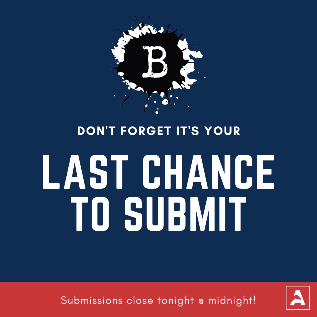 Attention artists, writers, and musicians! Submissions for the 2022 Issue of Broken Ink close tonight at midnight!

Be sure to submit your work!

<a href="/uscaiken/">USC Aiken</a> #usca