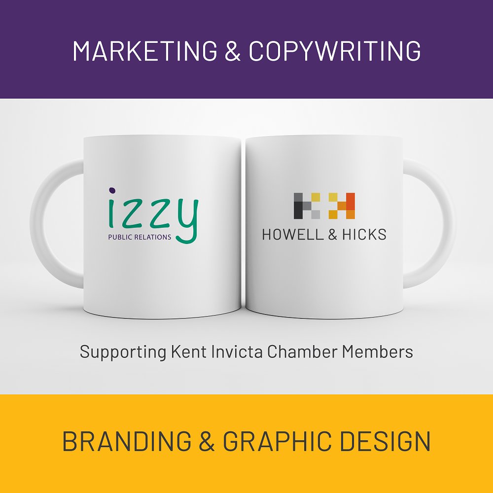 Kent Chamber members - check out our new partnership with <a href="/HowellandHicks/">Howell & Hicks</a> to give you everything you need for your branding and marketing under our shared roof! 

izzypr.co.uk/izzy-pr-and-ho…