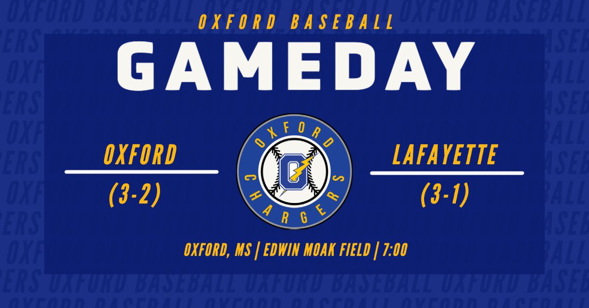 OxfordBaseball1's tweet photo. GET UP! IT'S GAMEDAY! https://t.co/0brYv619uD