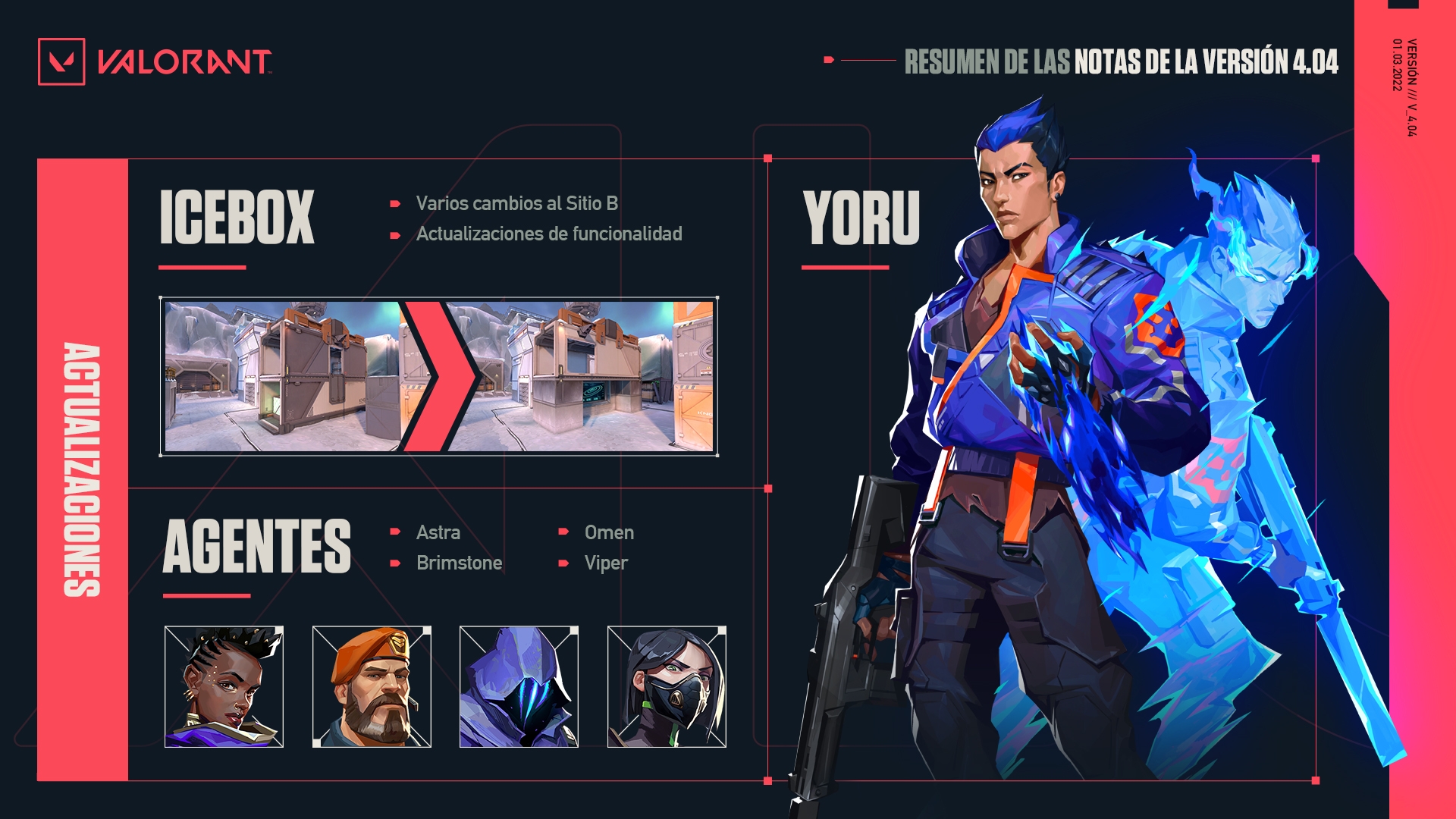 VALORANT on Twitter "NOTAS DE LA VERSIÓN 4.04 DE VALORANT Este es el