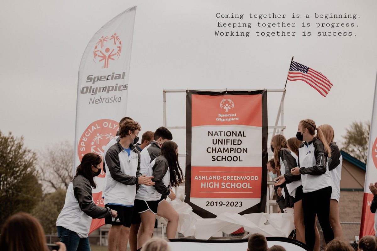 OlympicsAg's tweet photo. The power of inclusion brings people together...Choose to Include!  @GoBluejays1 @SONebraska https://t.co/txoVPxJdHc