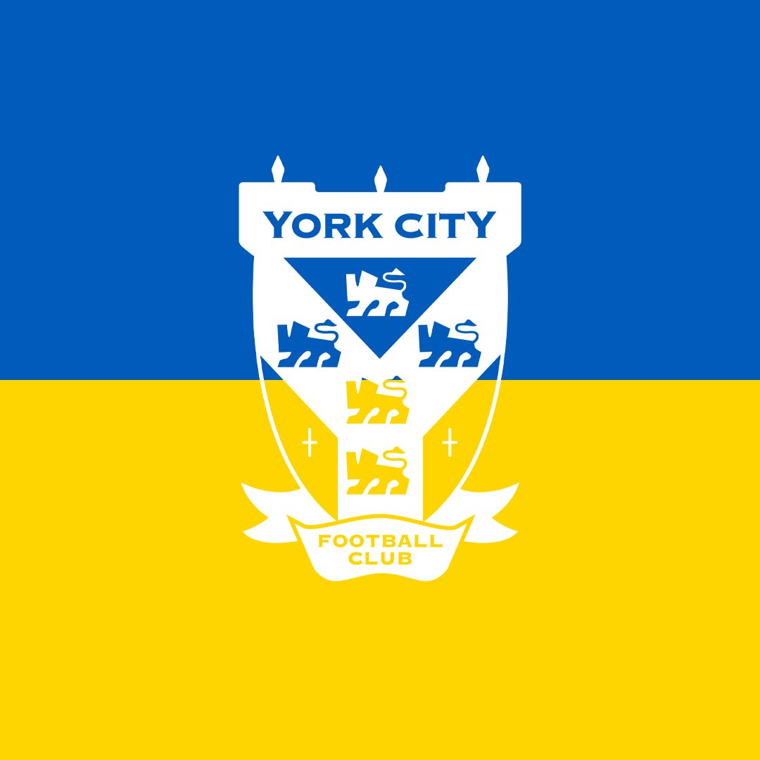 🇺🇦 York City Stands with Ukraine 🇺🇦 #YCFC 🔴🔵