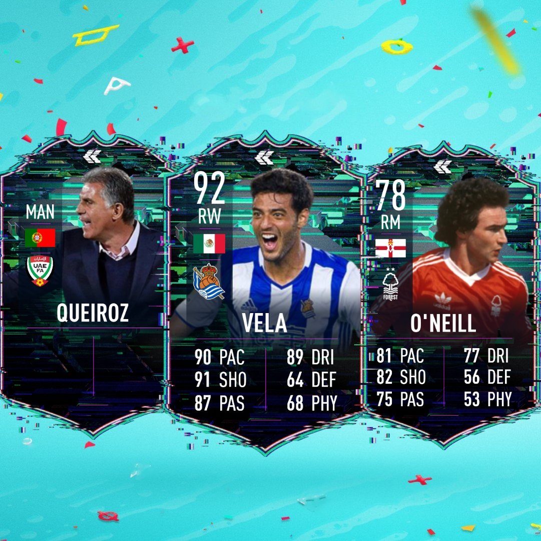 Happy birthday to Carlos Queiroz Carlos Vela and Martin O\neil 