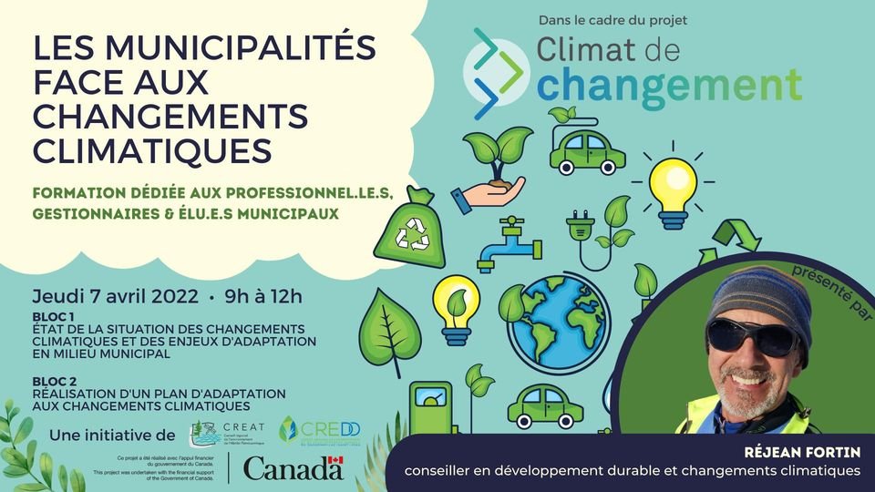 CREAT_08's tweet photo. Formation : les municipalités face aux changements climatiques, dédiée aux professionnel.le.s, gestionnaires &amp; élu.e.s municipaux.

Jeudi 7 avril 2022 • 9h à 12h

@RNCREQ #Climatdechangement #Formationgratuite #élusmunicipaux

https://t.co/6SHqOokebD https://t.co/veJM821gRz