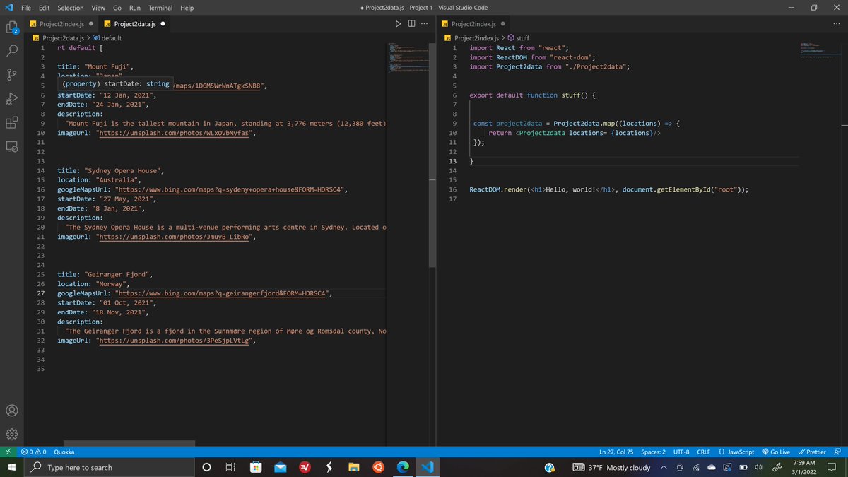 JesseZenon's tweet photo. Day 98/100 (part  2)   #ReactJS 
  #100daysofcodechallenge #100DaysOfCode https://t.co/taBHWQV4nO