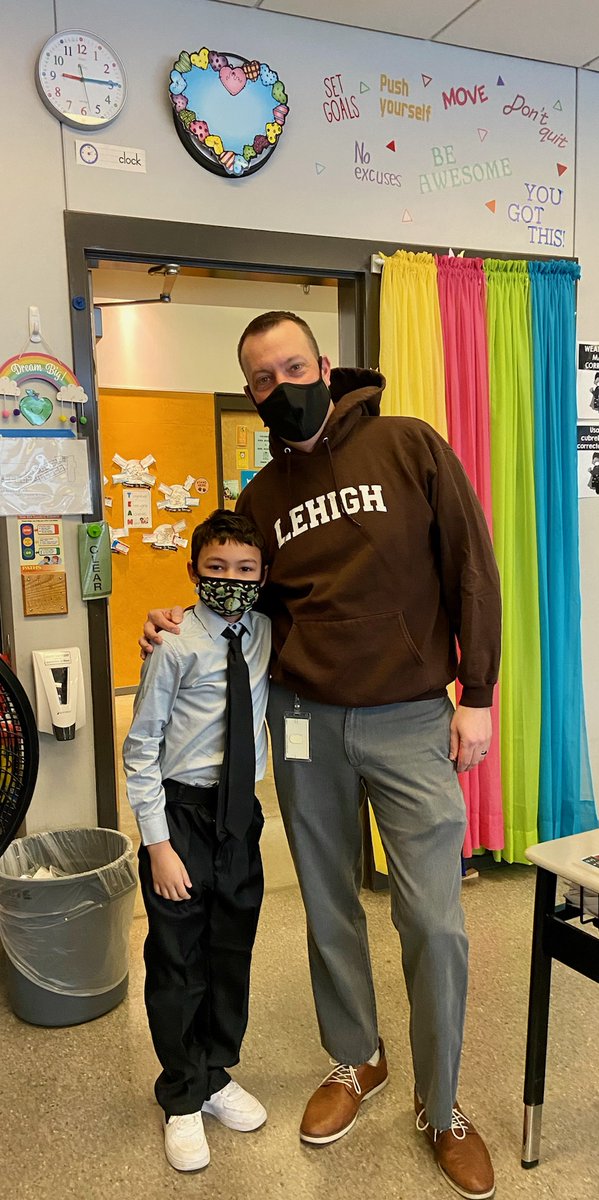 Today is College and Career day for Read Across America week at Ramos Elementary. Yadiel dressed to be a Principal just like Mr. Radcliffe. I think he already dresses nicer than Mr. Radcliffe. This kid is going places!