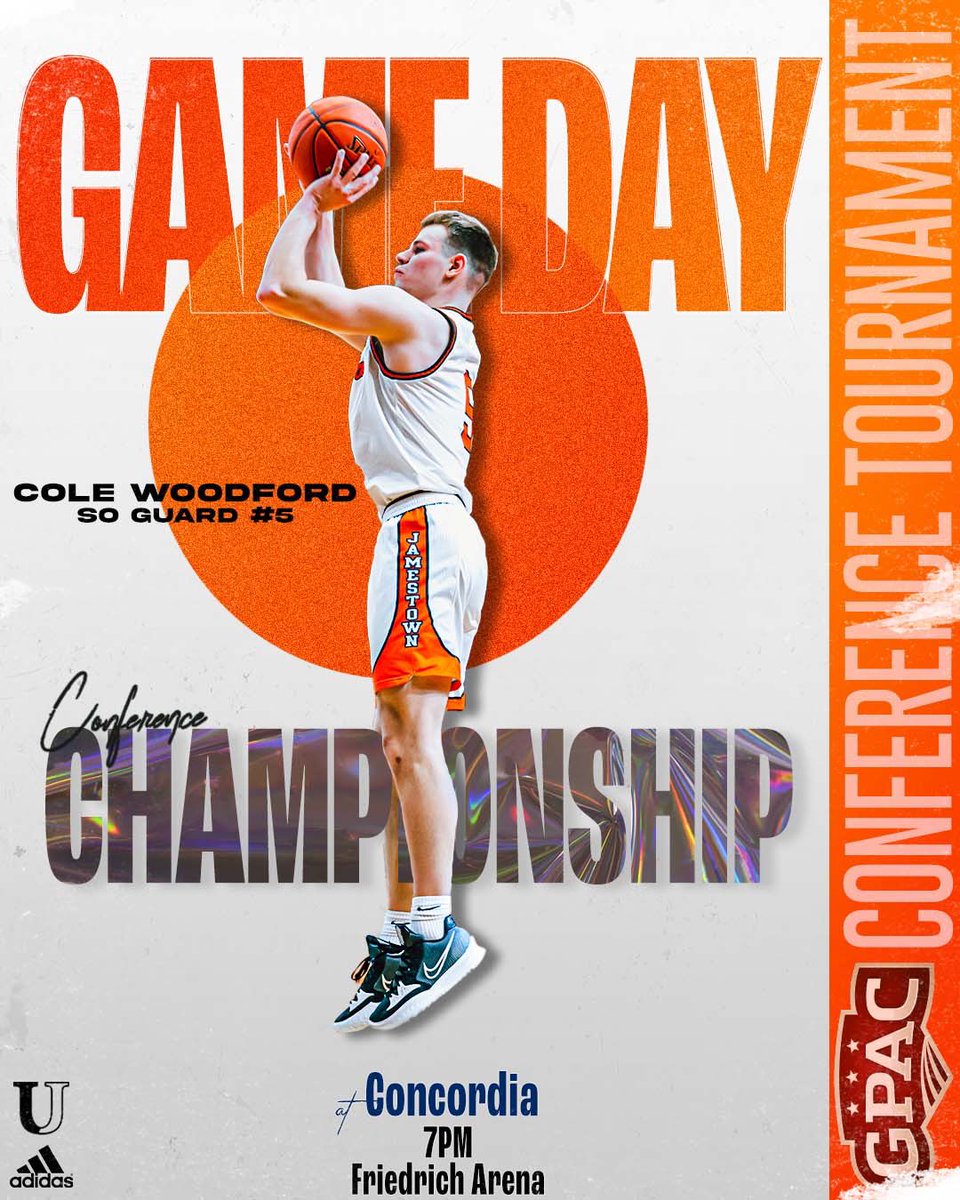 Jamestown_MBB's tweet photo. 𝗚𝗣𝗔𝗖 𝗖𝗵𝗮𝗺𝗽𝗶𝗼𝗻𝘀𝗵𝗶𝗽 𝗚𝗮𝗺𝗲𝗱𝗮𝘆

🆚: @CUNEmbb 
📍: Seward, NE
⌚️: 7:00 p.m. (CT)
🖥: https://t.co/TaSuIrGXxF ($)

#JimmiePride | #LeadThePac https://t.co/ojzOHnby6H