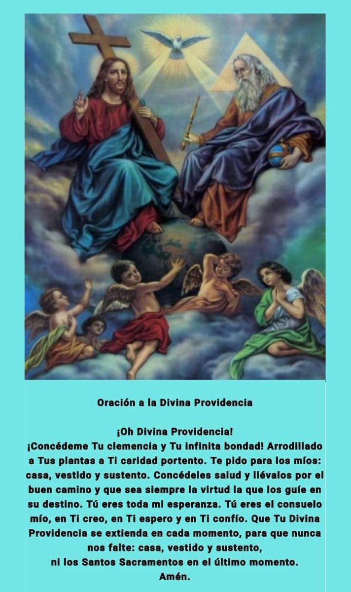 pachas14's tweet photo. Oración a la Santísima Trinidad, para que su Divina Providencia nos auspicie en el mes de marzo https://t.co/cFHXMoBFQA