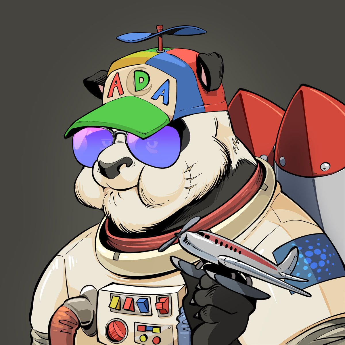 PandaSocietyNFT's tweet photo. We just had our second BUILD-A-PANDA community event and our whitelisted members ended up creating this awesome astronaut panda! 🚀

One lucky person won the raffle and will receive this special NFT after mint 🔥 https://t.co/W72Es3VHsU
