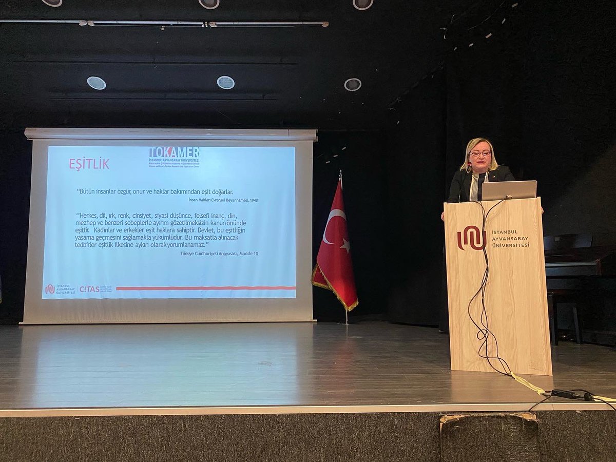 TopkapiUniv's tweet photo. İstanbul Ayvansaray Üniversitesi olarak Toplumsal Cinsiyet Eşitliği Planı (GEP) kapsamında bugün iç paydaşlar çalıştayımızı tamamladık. Rektörümüz Prof. Dr. @emrealkin1969 ‘in açılış konuşmalarının ardından @asu_kamer Müdürümüz @banudalaman sunumlarını gerçekleştirdi. https://t.co/wtsKbThS2U