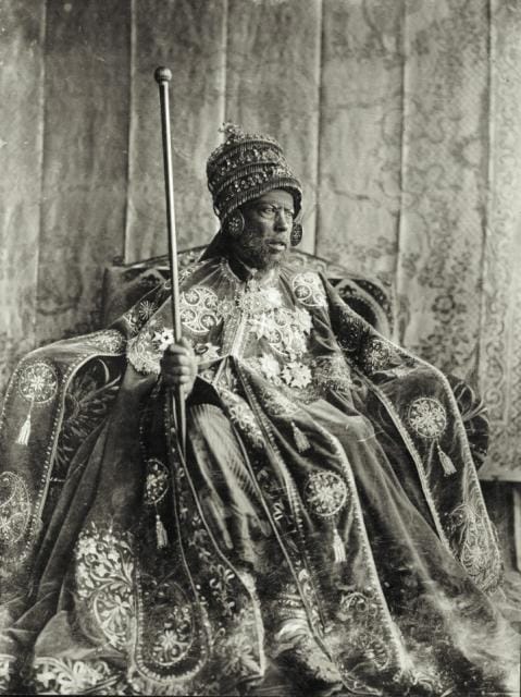 NegedeYehuda's tweet image. Triumphing Lion of the Tribe of Judah, Elect of God, King of Kings of Ethiopia, Menelik II.