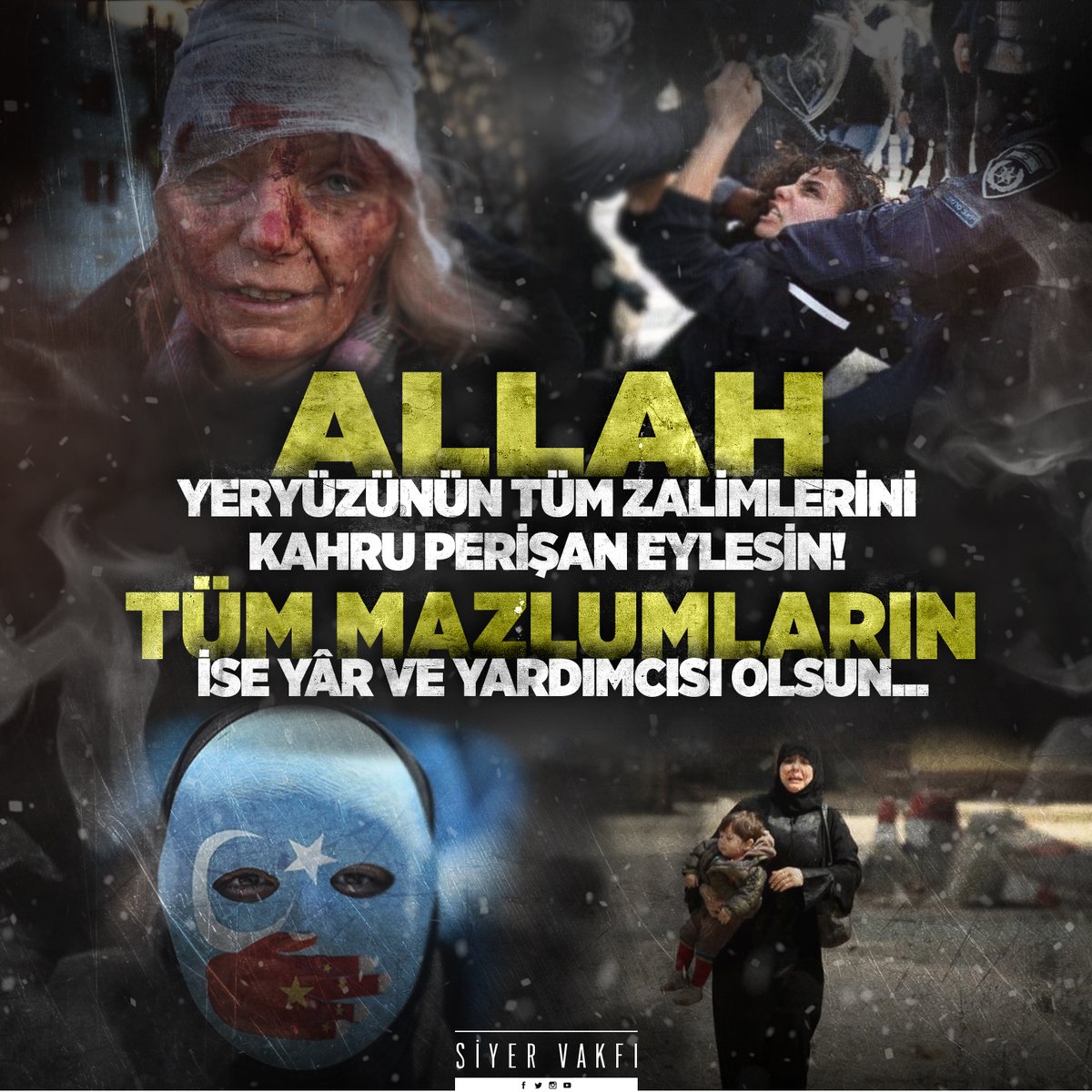 siyervakfi's tweet photo. Allah (cc) yeryüzünün tüm zalimlerini kahru perişan eylesin. Tüm mazlumlarının ise yâr ve yardımcısı olsun..
 #FreePalestine https://t.co/2pKXAvJLMR