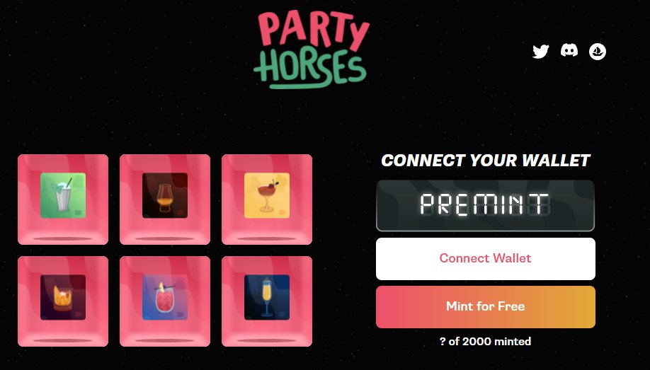 partyhorses's tweet image. Let the drinks flow. Premint is LIVE: pregame.partyhorses.com

🎉🏇
