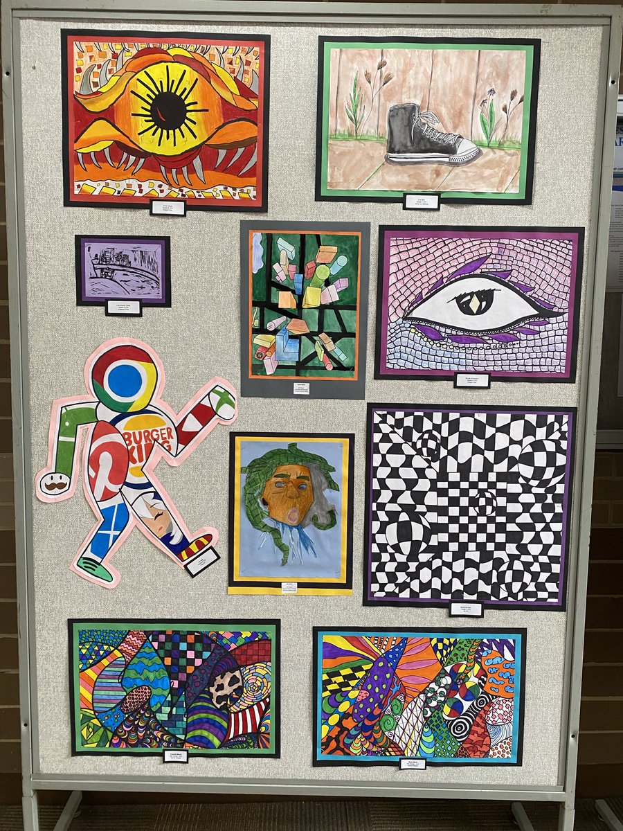 ms_todorovich's tweet photo. Our Middle Schools have been working so hard this year, and it shows! Check out our student show @DesPlainesParks Prairie Lakes now through March 15th! #62learns #62art https://t.co/HlcgKYomEf