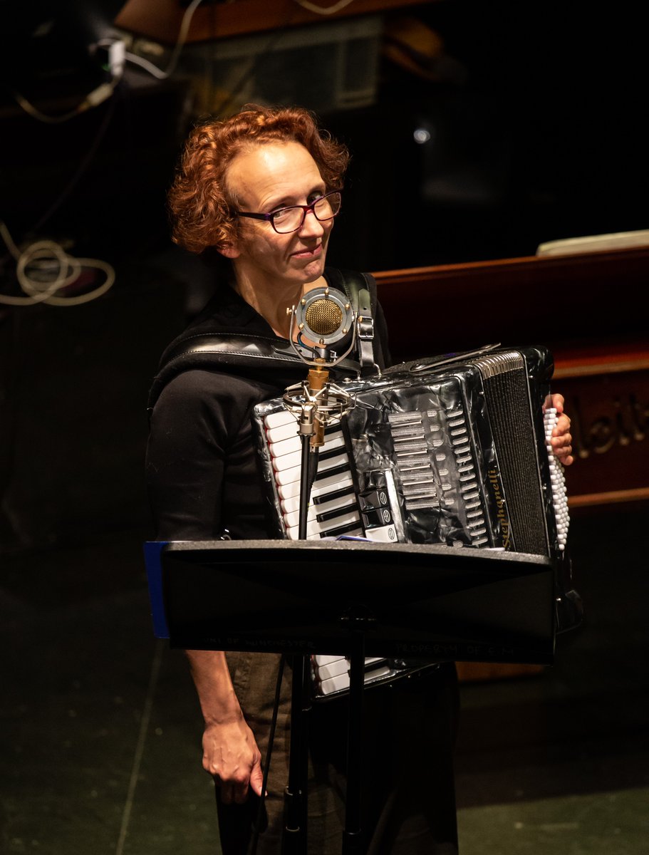 We’re coming to <a href="/NorwichArtCentr/">Norwich Arts Centre</a> tomorrow! 🙌

We're touring with Triffids! A gig-theatre adventure in music, sound and pictures until 23 March. Catch us in Norwich on 2 March for a magical gig-theatre adventure 🎹 🎺

📸 Jill Dowse, back in rehearsals with her #accordion.