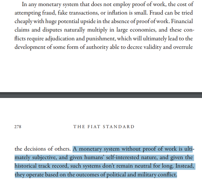 saifedean's tweet photo. The part of @thefiatstandard explaining the benefits of Proof of Work over political money became a lot more vivid this week https://t.co/9PvYpqvTNw