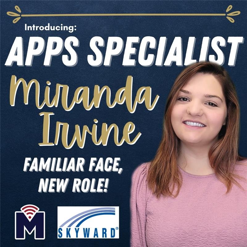 MISD Technology Services (@misd_technology) on Twitter photo Today is our Apps Specialist first day - and while it may be a new position, it isn't a new face! Congrats to our very own Miranda Irvine, who will now be managing our Skyward SIS & ERP suite! 💻🥳 <a href="/MontgomeryISD/">Montgomery ISD</a> <a href="/Tech_MiRanDuh/">Miranda Irvine</a> <a href="/EdTechUhManDuh/">Amanda Summerville</a> Today is our Apps Specialist first day - and while it may be a new position, it isn't a new face! Congrats to our very own Miranda Irvine, who will now be managing our Skyward SIS & ERP suite! 💻🥳 <a href="/MontgomeryISD/">Montgomery ISD</a> <a href="/Tech_MiRanDuh/">Miranda Irvine</a> <a href="/EdTechUhManDuh/">Amanda Summerville</a>
