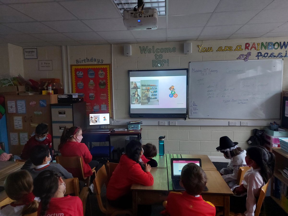 #SJCR8 Enjoyed a virtual and interactive author visit from @kOmal_singh reading the @AdventuresOfAra I think we can all be a little bit more Ara. #SJCJuniors #Innovator #Imagine #Involve