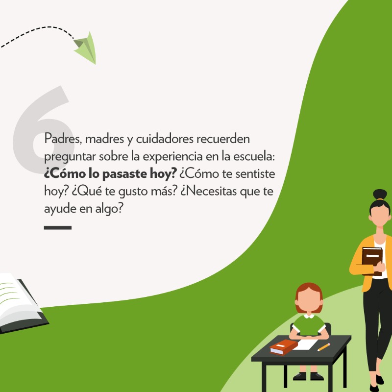 FPCIUDADANA's tweet photo. 🟢Desde Fundación Paz Ciudadana y Paz Educa queremos entregarte los mejores consejos y recomendaciones para acompañar y cuidar el #bienestar y la #saludmental de las niñas, niños y adolescentes durante el comienzo del nuevo año escolar🏫.