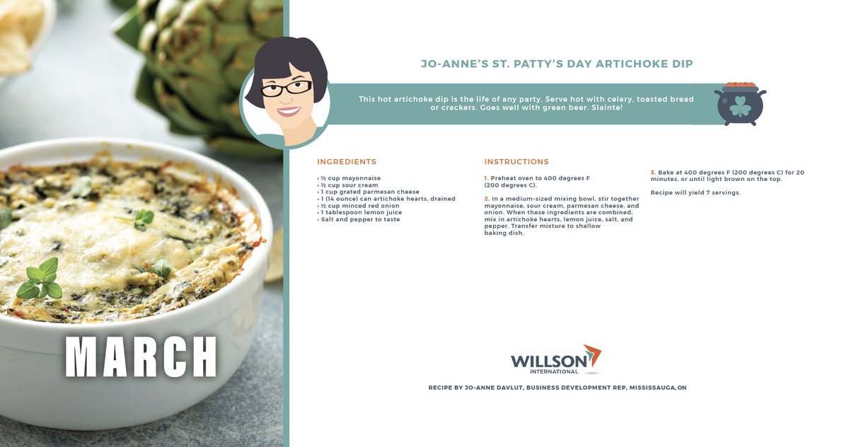 It's March. Here is our recipe of the month. #recipes #employeeappreciation #familytime #WorkLifeBalance #StPatricksDay