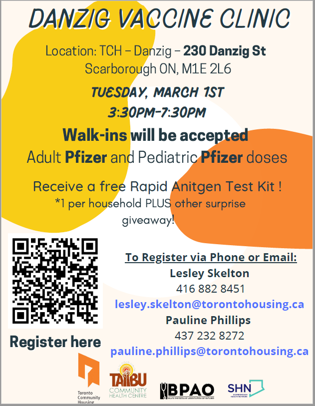 Hello Brant families, please note there is an upcoming vaccination clinic in the community.  See below: