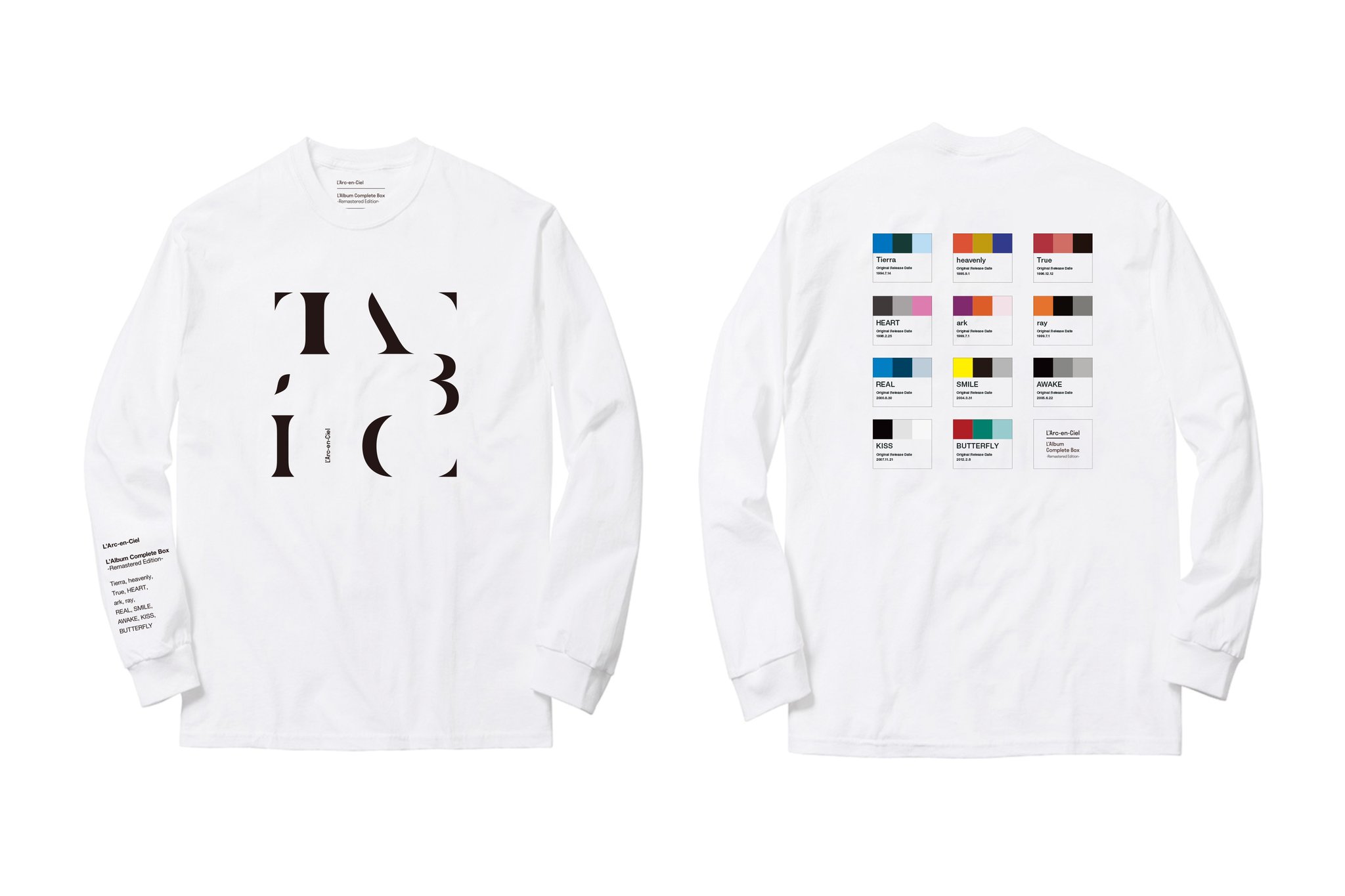 希少　L'Arc〜en〜Ciel ラルクアンシエル　1997年　公式Tシャツ 超希少 L'Arc-en-Ciel ラルク Tシャツ カットソー ホワイト 古着