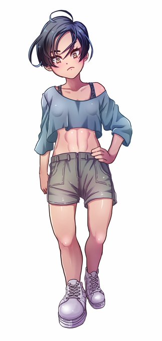 #慚愧の街 三人目の被害少女 八色ミノル
立ち絵と差分できた!
これで全キャラ一通りの立ち絵ができました☺ 