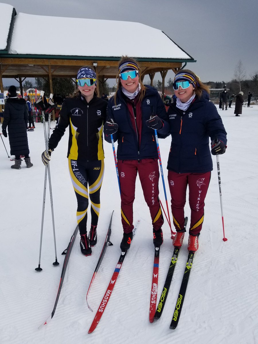 HF-L and Pittsford nordic join forces for Section V A-team.  Go Ann, Claire and Emily!
<a href="/HFLCSDAthletics/">HF-L CSD Athletics</a> <a href="/PCSDAthletics/">Pittsford Athletics</a> <a href="/hf_race/">HF-L XC Running and Skiing</a> <a href="/PcsdSki/">PCSD Nordic Ski Team</a> @