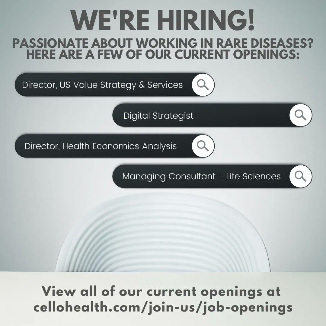 We’re hiring! Here are a few positions that we currently have available. Interested in learning more? View all our current openings at buff.ly/3M6owMh #jobopenings #RareDiseaseDay #jobsearch #nowhiring #recruitment #jobsearch