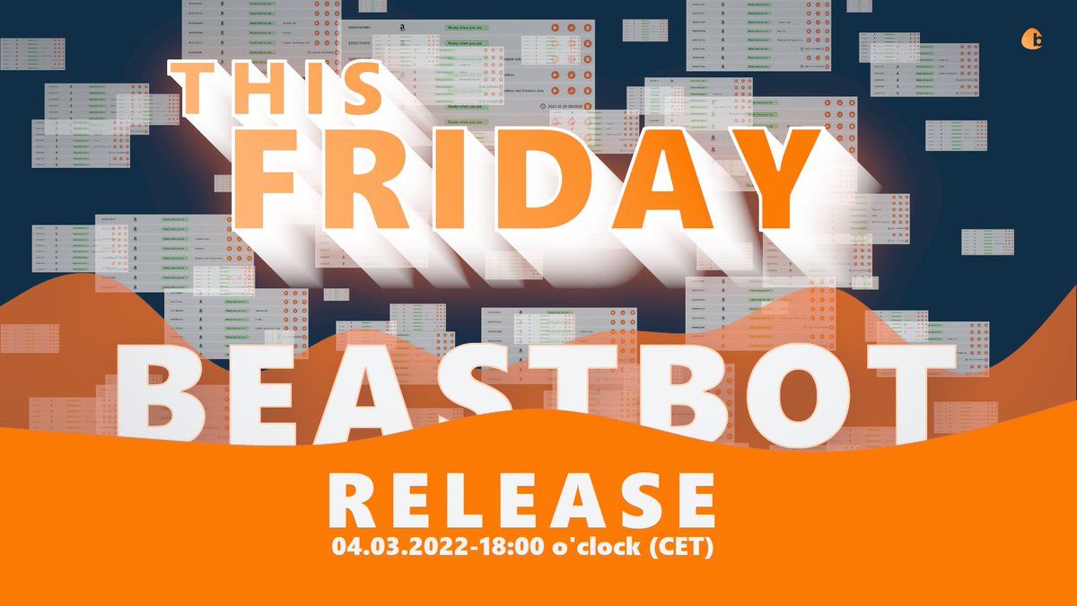 beastbotaio's tweet photo. Watch out! @beastbotaio license key🔑 drop is coming up this Friday 4th of March at 18:00 (CET)🔥⏲️🔥. Don't miss one of the few opportunities to join us🚪.

Beastbot AIO: THE retail automation software for the EU tech branch!🛍️💸🛍️
Learn more: https://t.co/qagzlHz0CN https://t.co/dD0VCZq5Gm