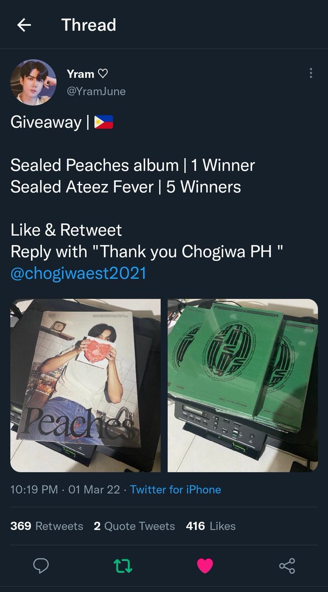 jaeyongrndm's tweet photo. @YramJune @chogiwaest2021 Thank you Chogiwa PH !!!!💓 https://t.co/SfjQ5cse9r