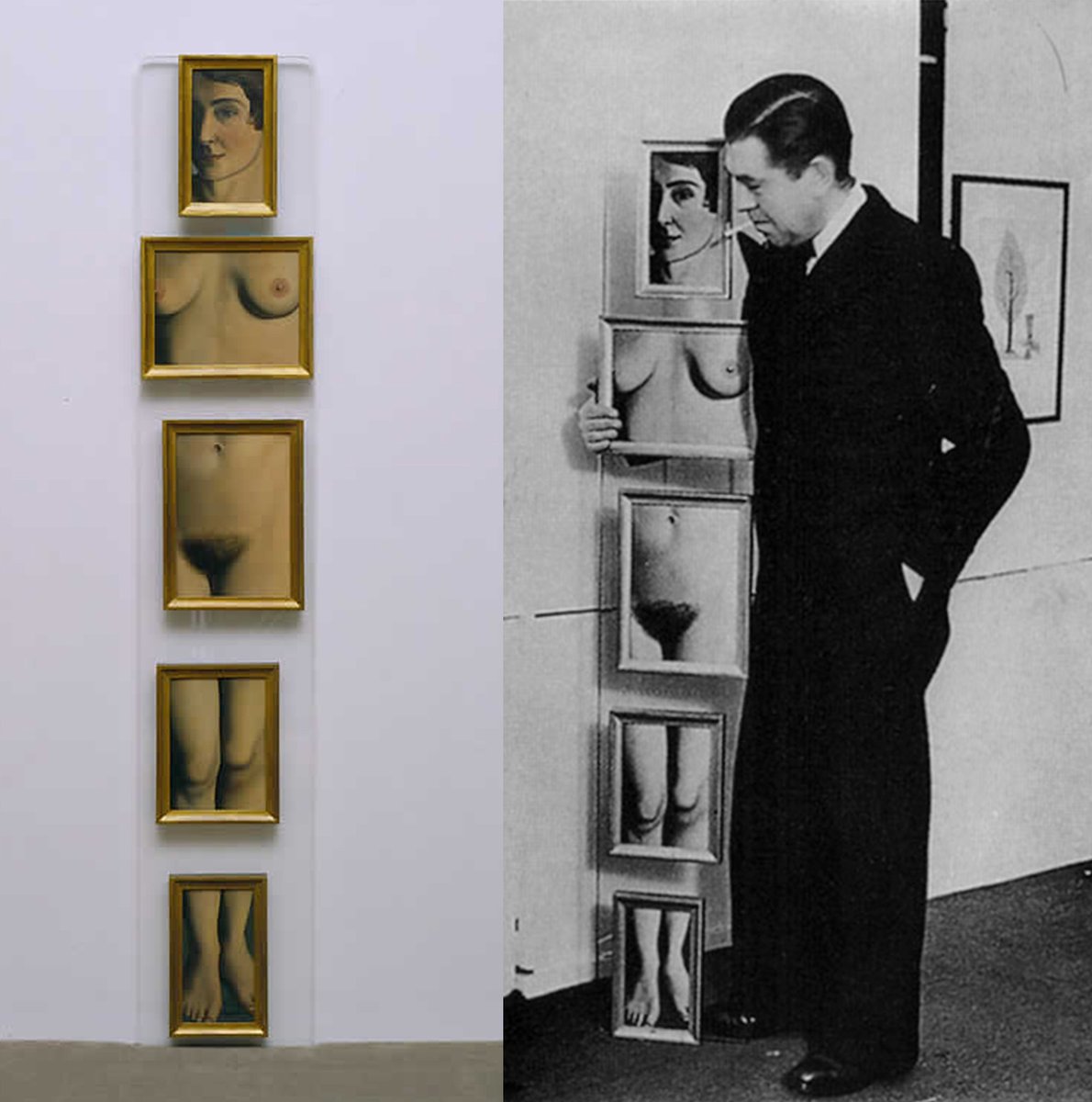 TheFrameBlogX's tweet photo. @Ceri_Shields @JohnConstableRA Images are much easier to remember, but rather like Magritte and his girlfriend - in bits, and to different scales... https://t.co/VZXtlBsS66