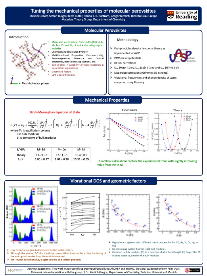 Shivani Grover (@shivani9602) on Twitter photo Hi everyone. Excited to share our work for #RSCPoster and #RSCEnergy on Tuning the mechanical properties of molecular perovskites. <a href="/rgraucrespo/">Ricardo Grau-Crespo</a> <a href="/RoySocChem/">Royal Society of Chemistry</a> Hi everyone. Excited to share our work for #RSCPoster and #RSCEnergy on Tuning the mechanical properties of molecular perovskites. <a href="/rgraucrespo/">Ricardo Grau-Crespo</a> <a href="/RoySocChem/">Royal Society of Chemistry</a>