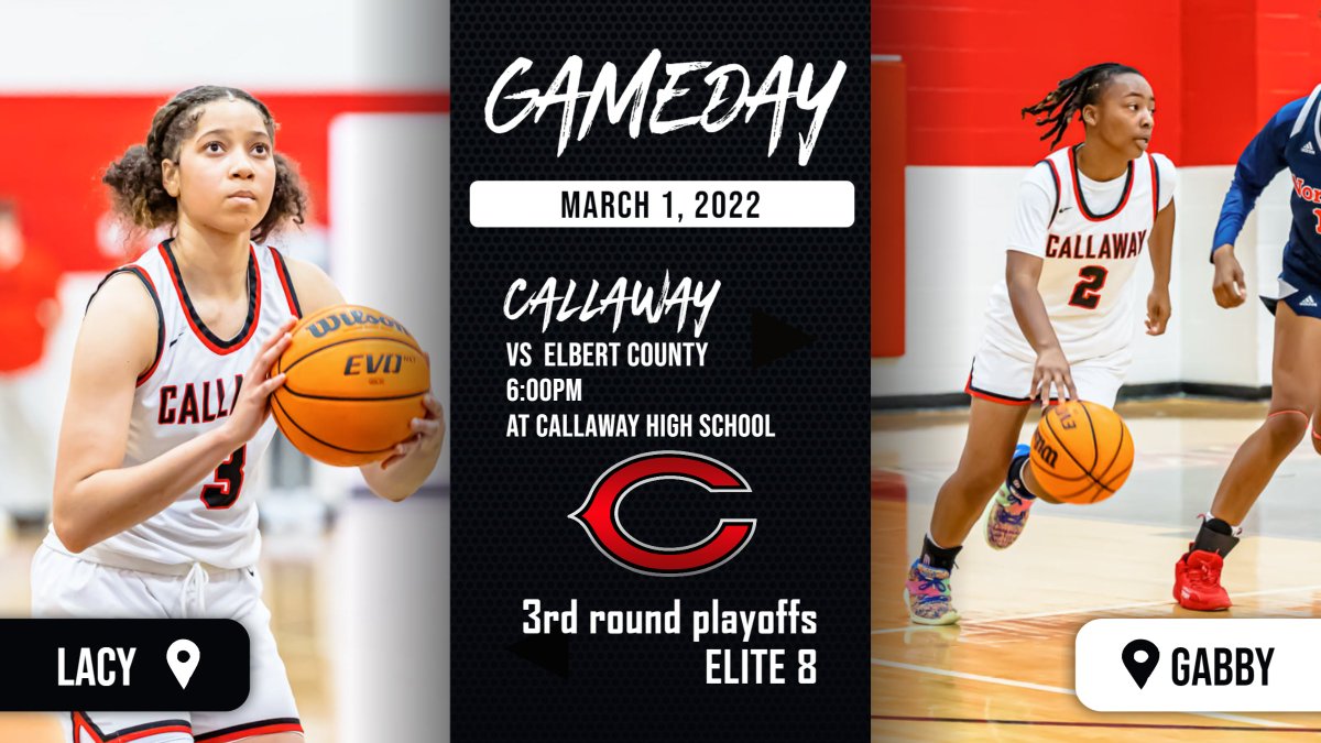 CHSLadyCavs1's tweet photo. Callaway Lady Cavs are looking to advance to the Final Four. Come out to Callaway High School tonight at 6:00 and cheer us to victory!!! https://t.co/vBINC2Pkdw