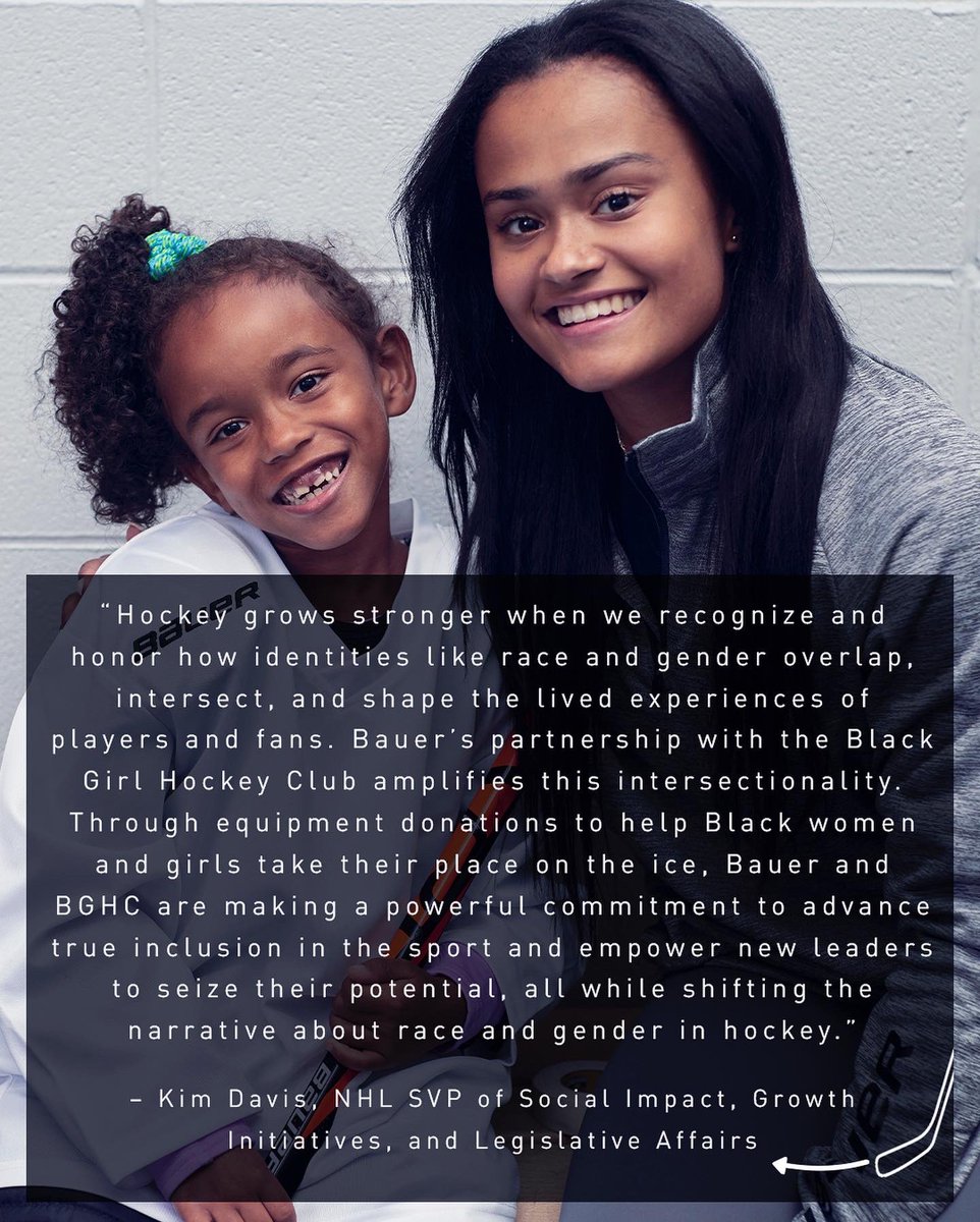 BauerHockey's tweet photo. We’re proud to continue supporting @blackgirlhockey, the leaders in helping Black girls and women take their place on the ice, with a $100k equipment scholarship donation as part of @daytonod_hockey’s Barn story. https://t.co/rmSY5WxlWO to learn more #EverythingForTheGame #MyBarn https://t.co/HneeAt6JZc