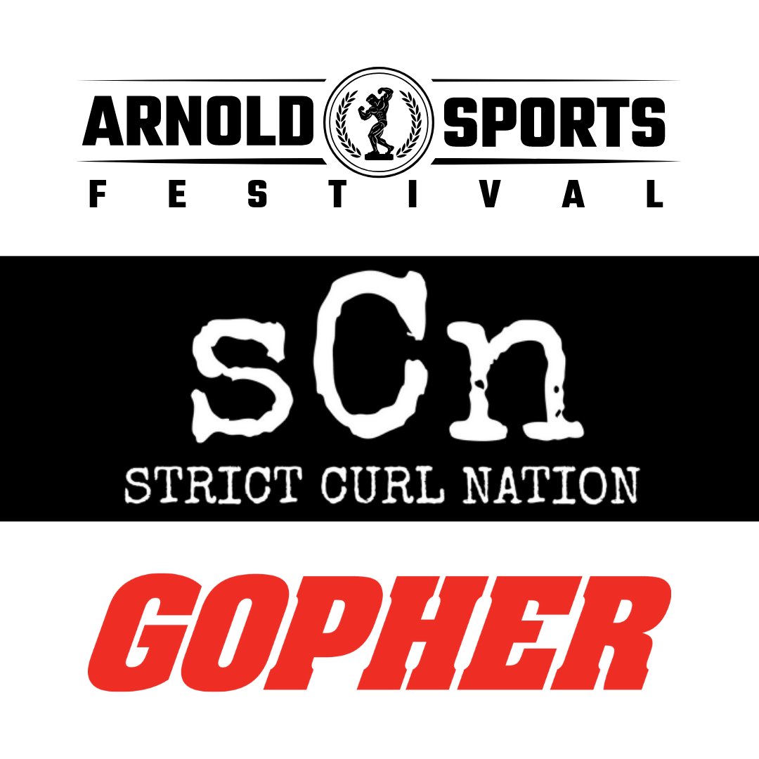 We are excited to be a proud sponsor of <a href="/StrictCurl/">StrictCurlNation</a> at the 2022 <a href="/ArnoldSports/">Arnold</a> where our Curl Bar will also be used in the Strict Curl competition! Good luck to all athletes this weekend! <a href="/GopherSport/">Gopher</a>