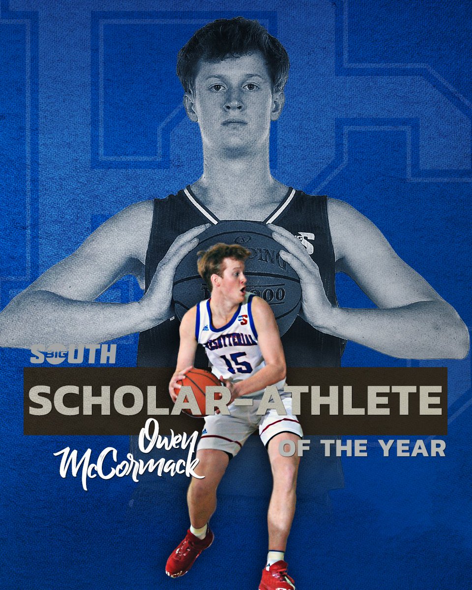 He carries a 3.85 GPA as a double major and a key part of the Blue Hose!

Owen McCormack (@BlueHoseHoops) is the 2021-22 #BigSouthMBB🏀 Scholar-Athlete of the Year!