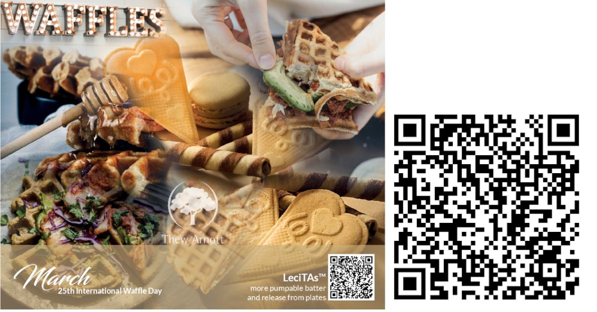 March 25 is International Waffle Day. 

Find out the benefits of our LeciTAs™ range of lecithin to improve batter properties and release.

#waffles #lecithin #release