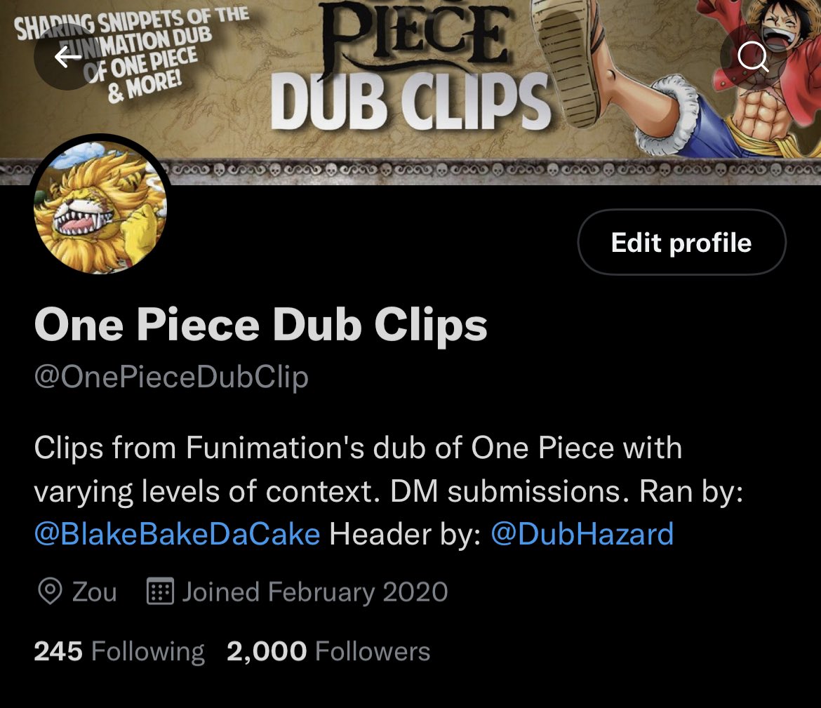 One Piece Dub Clips Onepiecedubclip Twitter