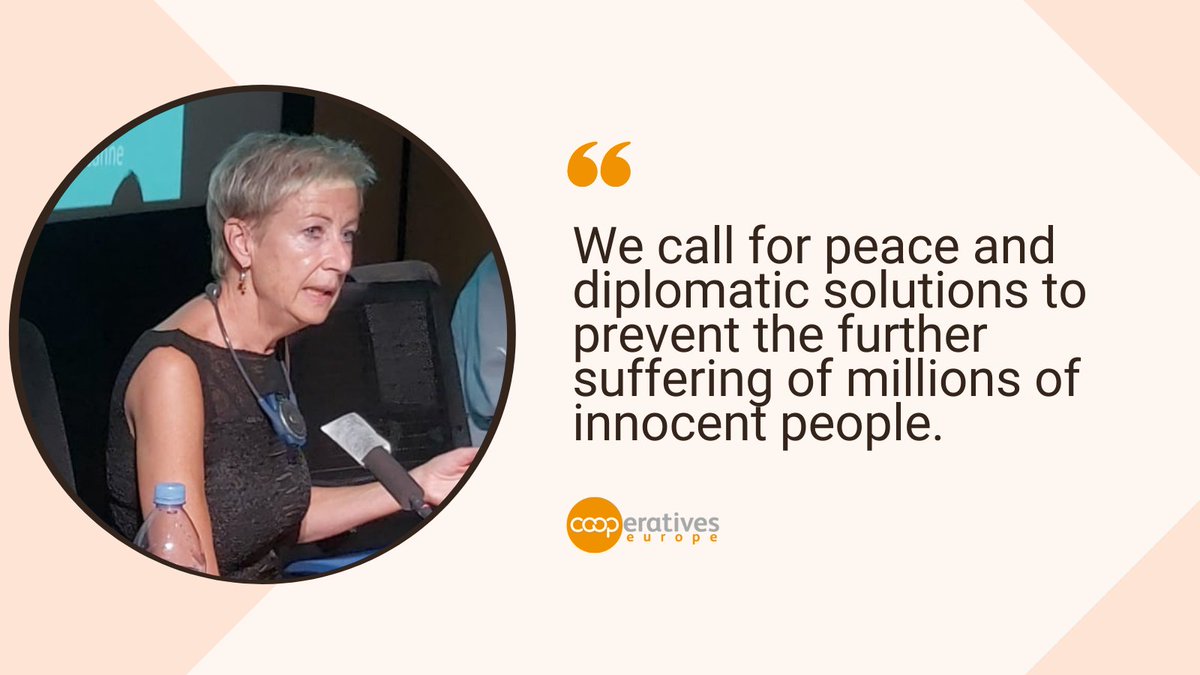 Cooperators,  a letter by Cooperatives Europe's President Susanne Westhausen about the developments in Ukraine 🇺🇦.

Read it here 👉bit.ly/36TR5ML

#solidarity #peace
