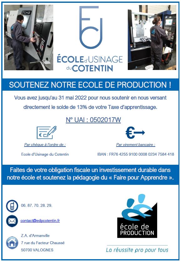 Ecole d'usinage du Cotentin tweet media