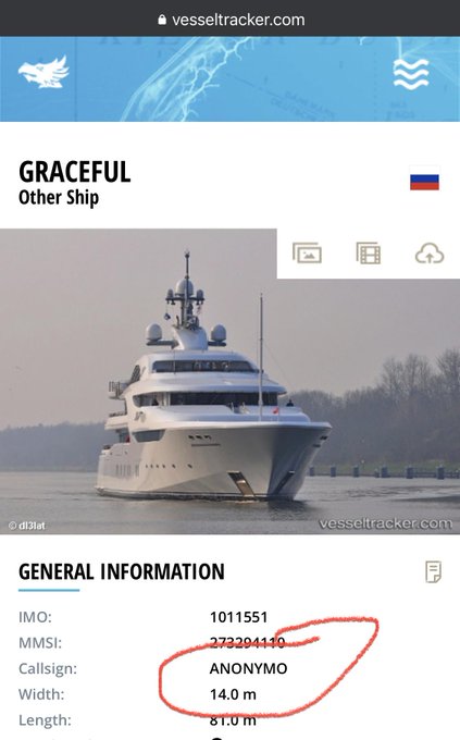 Anonymous_LTU's tweet photo. Now Putin's yacht is on the right track! ;) #FckPutin with love, #Anonymous ❤

#OpRussia #GhostSec #RussianUkrainianWar #UkraineCrisis #Anonymous https://t.co/W084chMSng