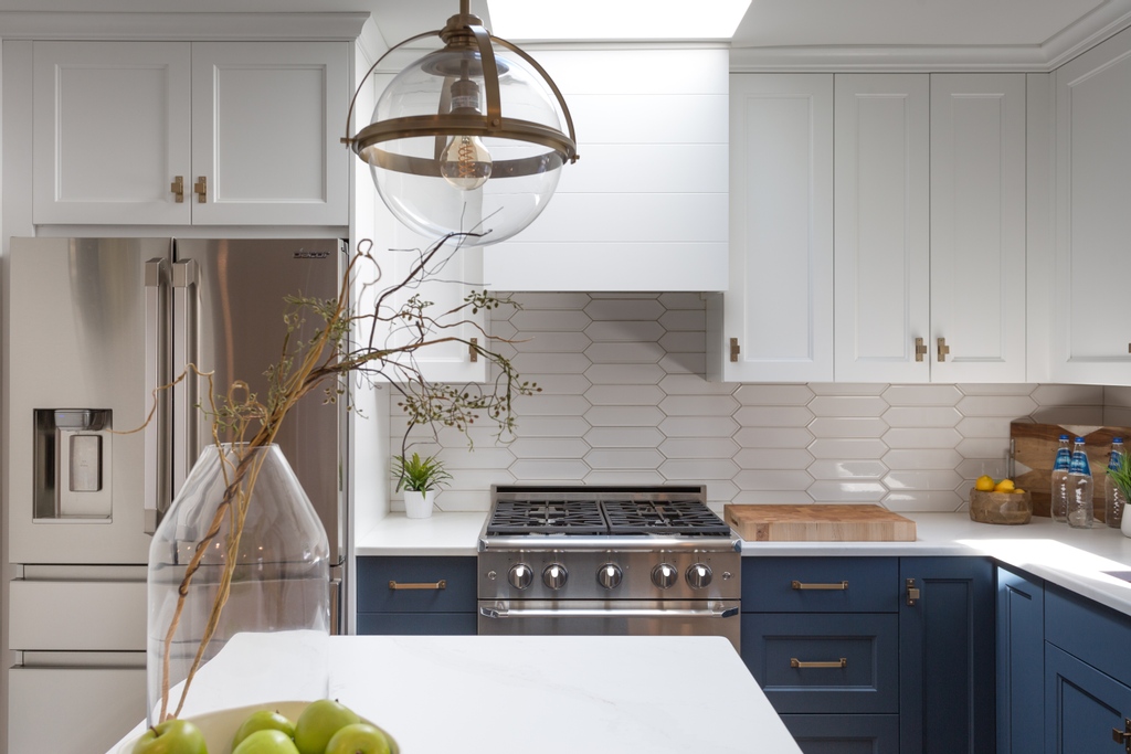 Our award-winning Chic Blue &amp; White kitchen caught the eye of several judges and design-savvy editors. 

Chrysalis Regional Award @qualifiedremodeler  

Silver Award for Best Kitchen under $75K published in @Kbdn_sola 

A 4-page feature story in @Bergenmagnj