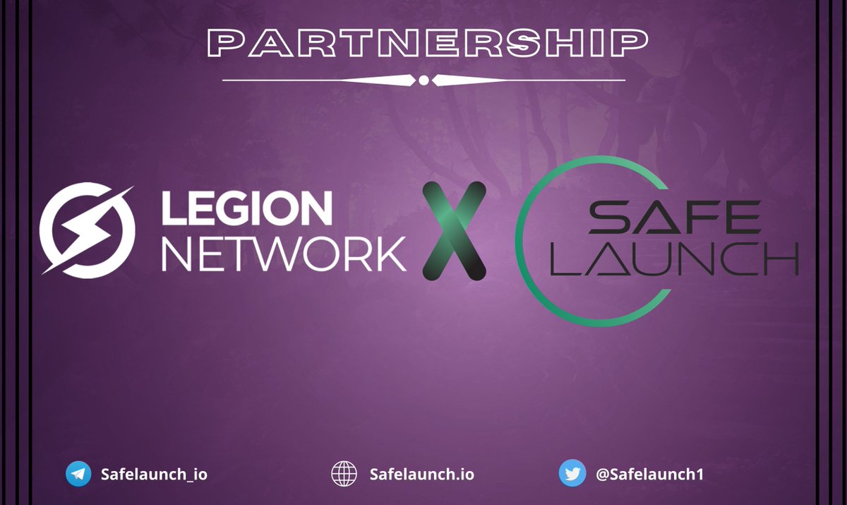 Safelaunch (@safelaunch1) on Twitter photo 🚨 #SafeLaunch X #LegionNetwork 🚨
⛓️<a href="/LegionNetwork__/">Legion Network: The #1 Crypto Super App</a> is The Worlds' First Blockchain Ecosystem that combines the best services in the industry in one Super App
👉 Gleam Contest: gleam.io/CeeaW/safelaun…
👉 safelaunch.io/deals/launch-p…
#Sale #IDO #Launchpad 🚨 #SafeLaunch X #LegionNetwork 🚨
⛓️<a href="/LegionNetwork__/">Legion Network: The #1 Crypto Super App</a> is The Worlds' First Blockchain Ecosystem that combines the best services in the industry in one Super App
👉 Gleam Contest: gleam.io/CeeaW/safelaun…
👉 safelaunch.io/deals/launch-p…
#Sale #IDO #Launchpad