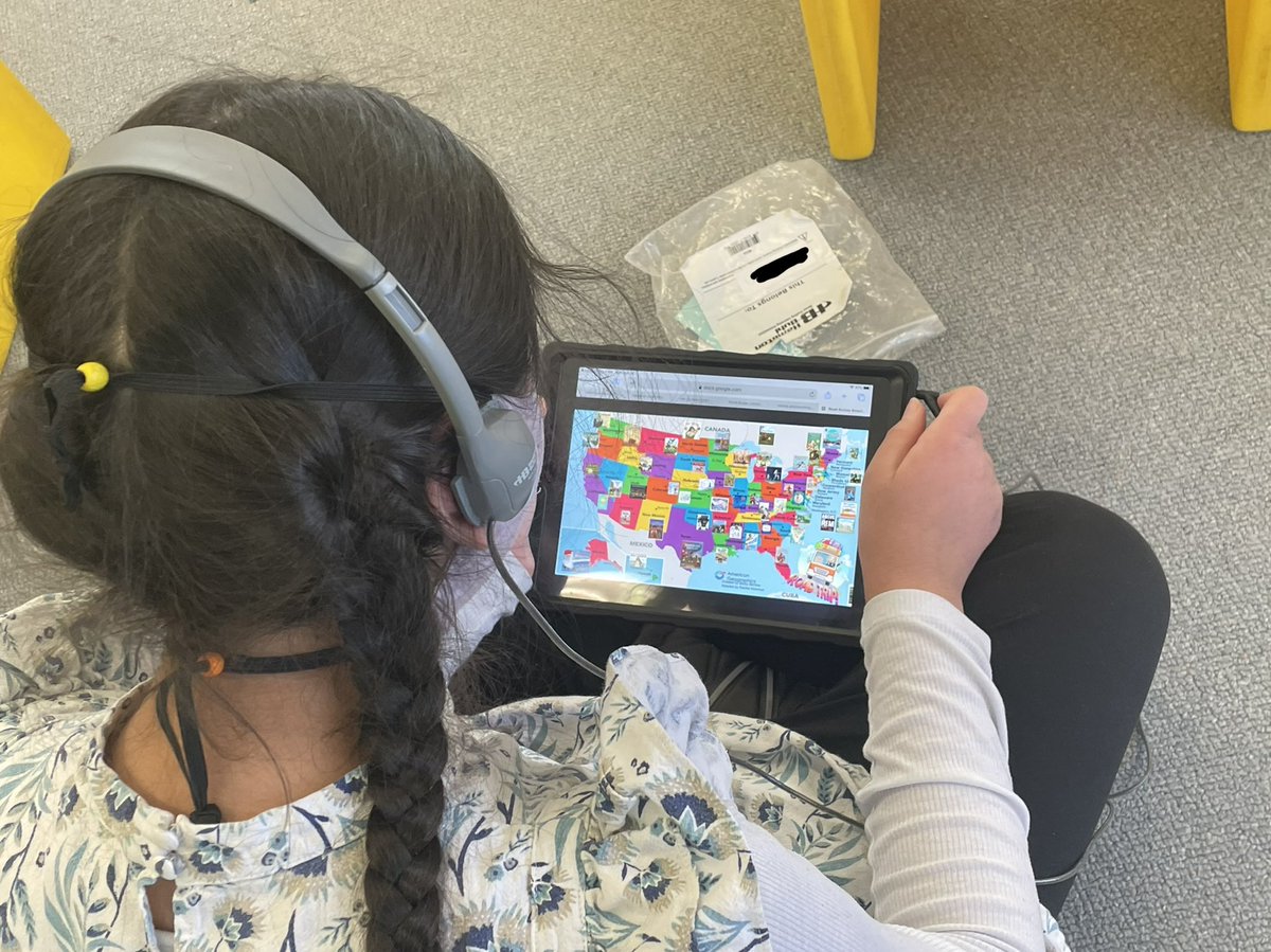 Map skills + literacy + video responses = #readacrossamerica